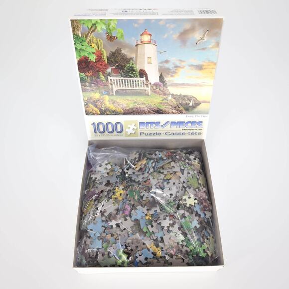 Bits and Pieces 1000 Piece "Enjoy The View" by Alan Giana Jigsaw Puzzle - GUC - Picture 2 of 10